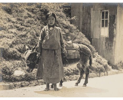 India, etc. An album containing 89 gelatin silver bromide prints by Godfrey Dickson Tanner, early 20th century,  including pe