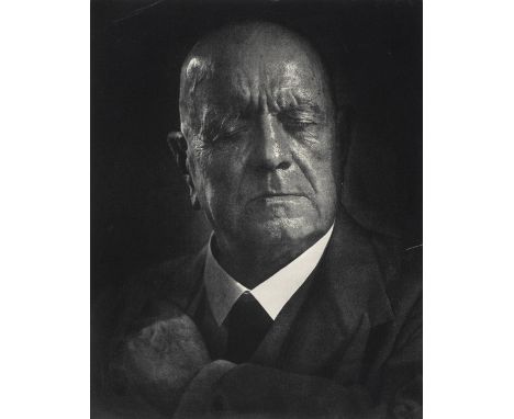 *Karsh (Yousuf, 1908-2002). Portrait of Dr D.A. Spencer FRPS, circa 1950,  vintage gelatin silver print, signed in pencil by 