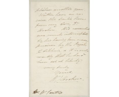 *Tyndall (John, 1820-1893). Autograph letter signed, 'John Tyndall', 2 April 1880,  to R.H. Blades, noting that his 'approach