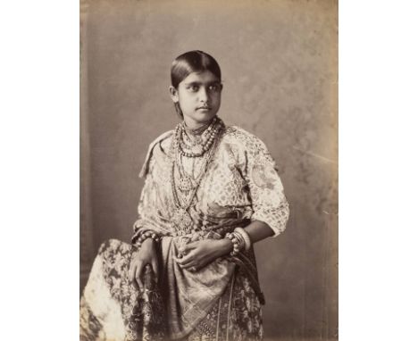 *Ceylon. A group of 16 photographs of Ceylon, circa 1870s/1880s,  albumen prints, scenes and views, one portrait of a young w