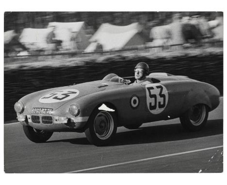 *Doisneau (Robert, 1912-1994). Racing Car, no. 53, circa 1950s,  vintage gelatin silver print, small tear with emulsion loss 