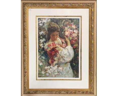 Jose Royo (Spanish, b.1941) Limited edition serigraph, signed and numbered 113/225 in pencil, 48x69cm, framed and glazed.