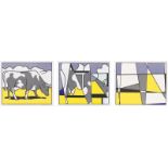 Roy Lichtenstein. „Cow Triptych (Cow Going Abstract) Poster“. 1982