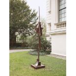 Fletcher Benton. Steel Watercolor Triangle Ring. 1993