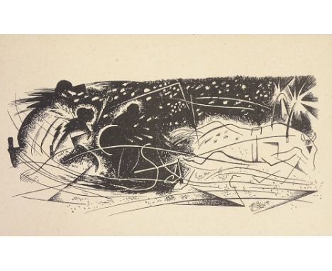 Yuri Annenkov (1889 - 1974), lithograph, St Petersburg, 5" x 7.5", mountedSlight paper discolouration, no tears 