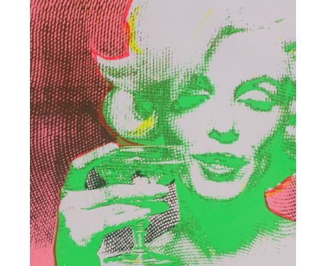 After Warhol, serigraph print, Marilyn Monroe, 10" x 10", framedGood condition 