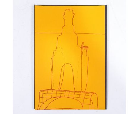 Dieter Roth, lithograph, abstract, 1970s, sheet size 11.5" x 8", unframedVery good condition 