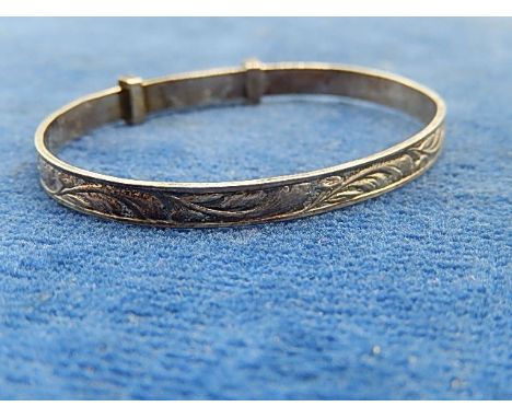 Silver baby bangle