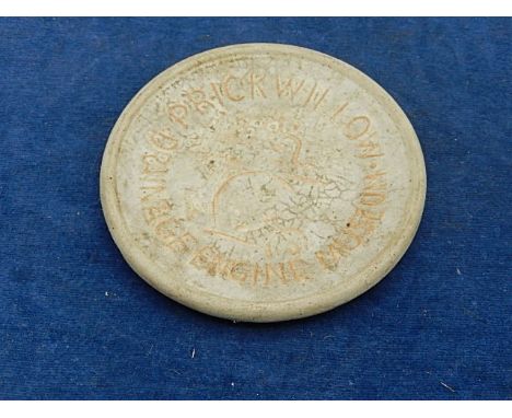 Prickwillow Drainage Engine Museum Pottery Plaque made by Prickwillow Pottery and 4 Royal Doulton New Romance Oxford Blue Sou