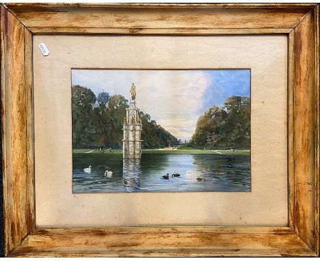 Charles James Lauder, RSW (British, 1840-1920) A pair of Victorian prints:  At the castle gate and looking don the Mall each 