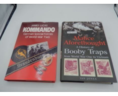 Kommando by James Lucas 1985 first edition with dust jacket. A history of booby traps from world war one to vietnam by Ian Jo