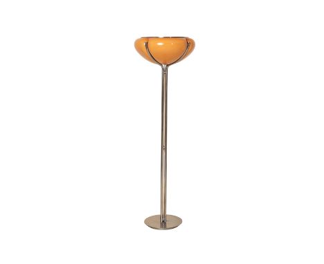 GAE AULENTI (ITALIAN 1927-2012) FOR HARVEY GUZZINI: A 'Quadrifoglio' floor lamp, circa 1960s, the acrylic mushroom shade rais