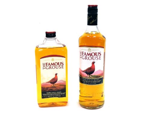 Two bottle of Famous Grouse Blended Scotch Whisky, both 1 litre.