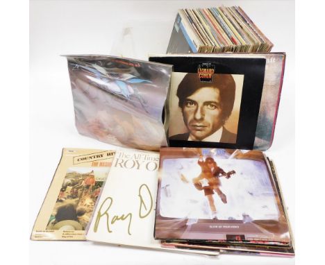 Various LP records, to include Leonard Cohen, Johnny Cash, Buddy Holly, ACDC, The Monkeys, Roy Orbson, The Shadows, Bob Marle