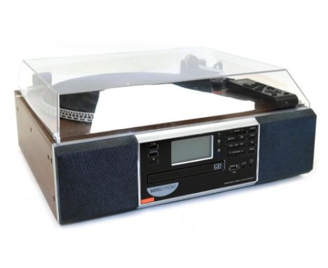 A Bergstrom turntable radio CD recorder, model number GS-200600202.