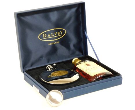 A Dalvey whisky presentation set, comprising a bottle of rare Highland single malt, ten years, 35cl, together with a whisky f