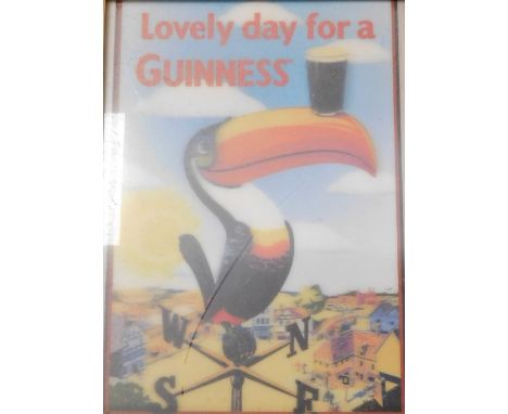 A Lovely Day For A Guinness advertising print, framed and glazed, 38.5cm x 28.5cm.