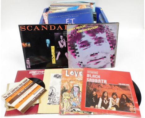 Various LP records, to include Smash Hits Presley Style, Cliff Richard, David Bowie, Aladdin Sane, Frank Sinatra, Moody Blues