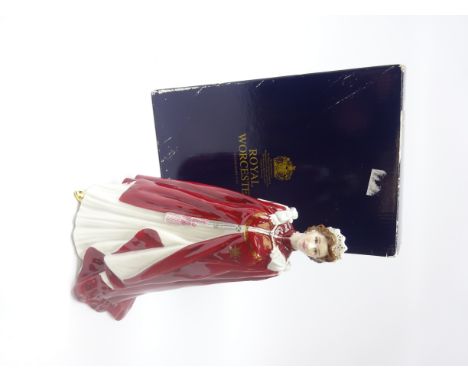 Royal Worcester 'Queen Elizabeth II' 80th Birthday figure with box Condition Report Click here for further images, condition,