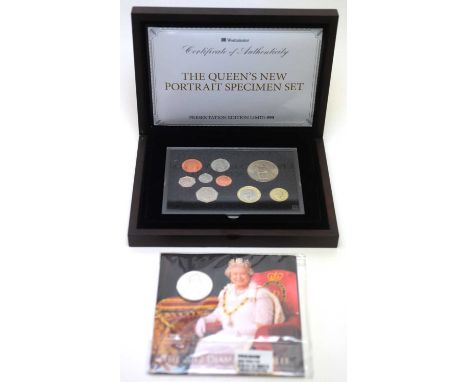 The Queen's New Portrait Specimen Set, 2015, limited to 995, with certificate with presentation case; and 2012 United Kingdom