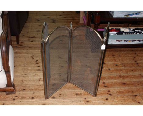Brass firescreen, 72cm.
