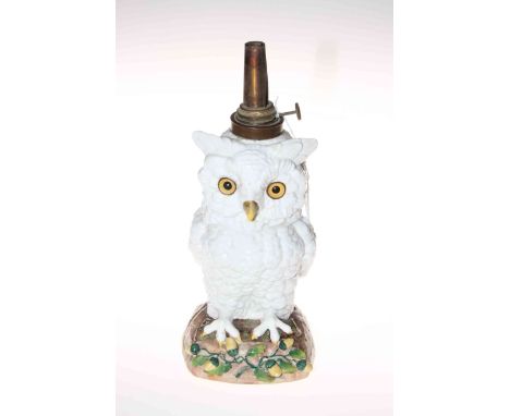 Continental owl oil lamp base.