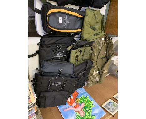 ASSORTED ARMY CAMO BAGS 