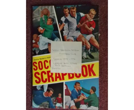 Fantastic collection of 10 West Brom scrapbooks one for each season from 1970-71 to 1979-80. These are full of match reports 
