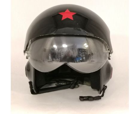 Aviation flying helmet marked F16-2008 in used condition 