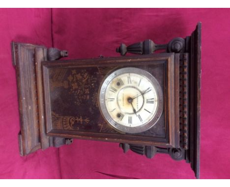 J.W. Morris & Co. of Haversham, late Victorian American mantel clock