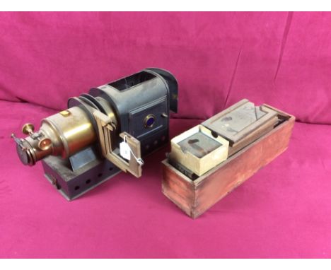 A Magic Lantern and a large collection of various slides