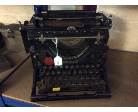 An Underwood vintage typewriter, retailed by S.R. Batson of Ipswich, Chelmsford and Norwich