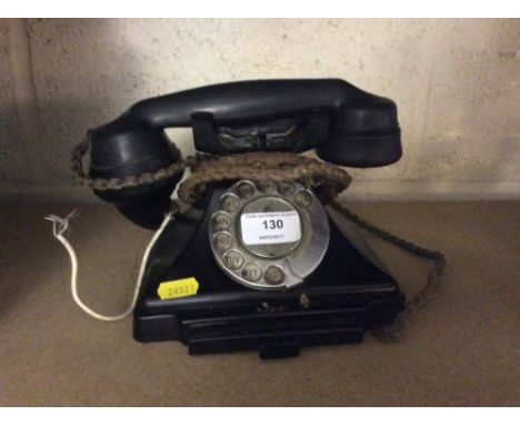 A vintage Bakelite telephone