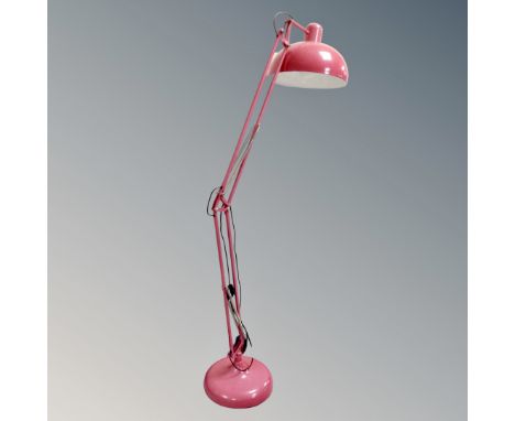 An oversized angle poised floor lamp (continental wiring) 