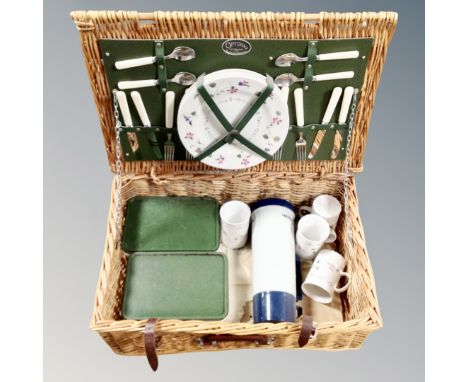A vintage Optima picnic hamper 