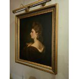 Portrait of a Lady Mrs Fox c.1780 manner of Sir Joshua Reynolds 1723-1792, giclee framed 74 x 87cm