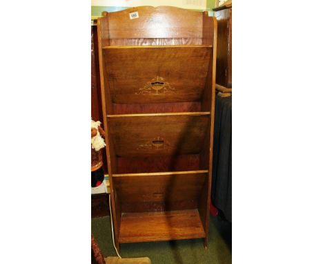 Wooden inlaid three shelf shoe holder  H ~ 112cm