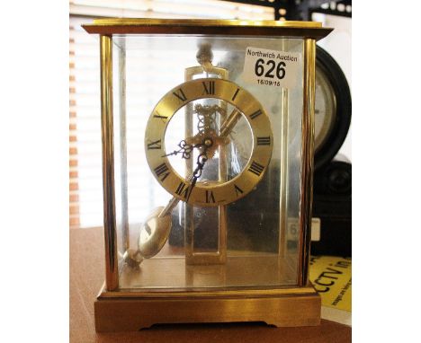 German brass mantel clock 