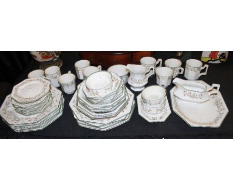 Large Quantity of Johnson Brothers Eternal Beau tea service