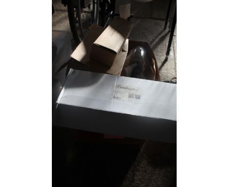 A quantity of various bathroom fittings to include basin bottle trap; waste connection kit; glass wall light etc