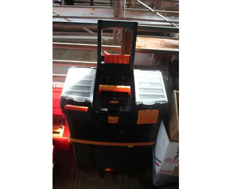 A B&Q MasterCart tool chest with contents of various hand tools etc