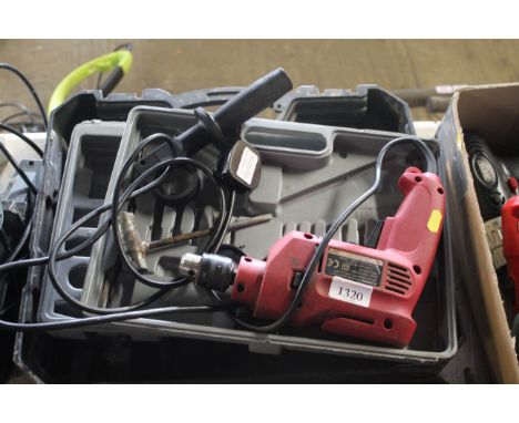 A Power Devil PDD2000CR hammer drill in plastic case AF