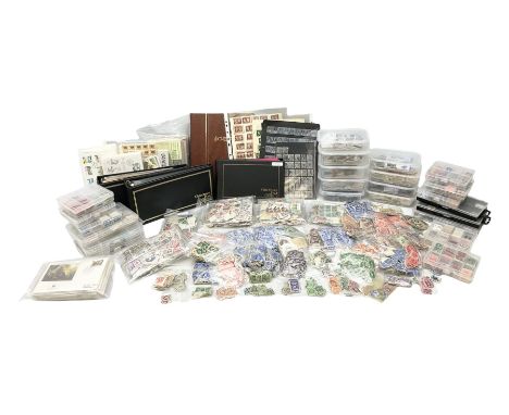 Great British, Channel Islands and World stamps, including used Queen Victoria and later stamps on stockcards and loose in co