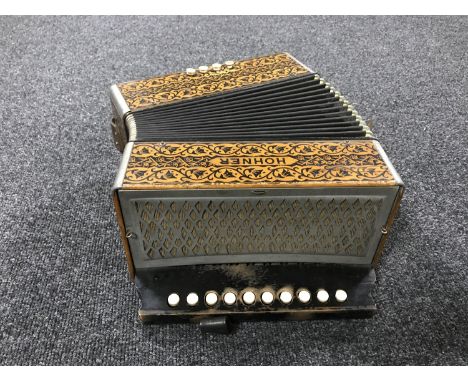 A Hohner accordian 