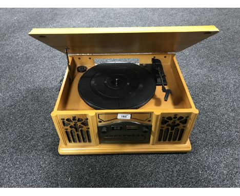 A retro style CD music centre 