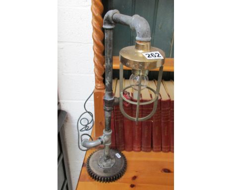 Novelty plumbers table lamp