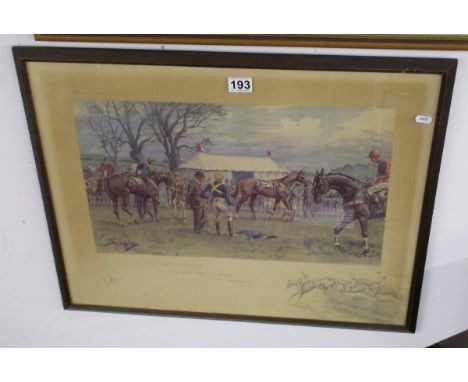 Signed Snaffles print - signed in pencil (bottom left) - 'Oh to be in England'
