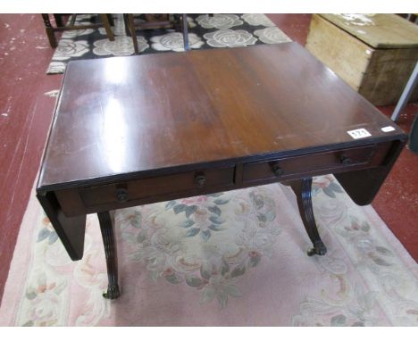 Miniature mahogany sofa table