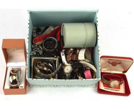 A selection of fashion wristwatches, mostly ladies sizes, including Radley, Roamer, Swatch, Michael Kors, Citizen, Accurist, 