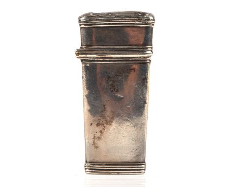 CHECK ITEM & TORTOISE SHELL Georgian silver  in case with tortoise shell tool, London, 1779